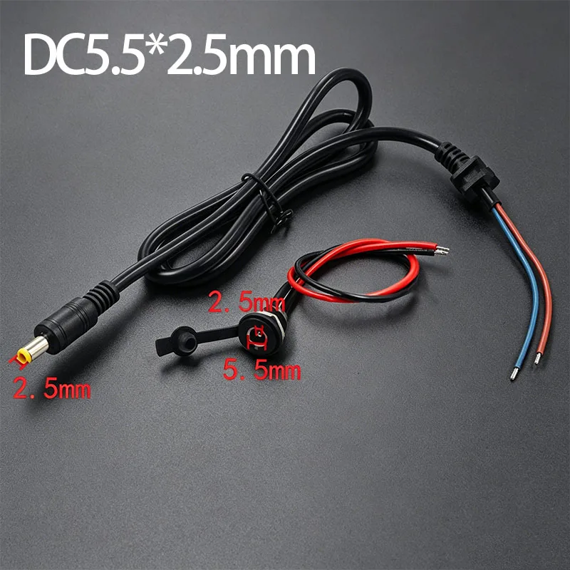 1PC/1Set DC 5.5x2.1/2.5mm 36V 48V 전자 자전거 리튬 이온 배터리 전기 자전거 충전기 용 남성 여성 충전 케이블