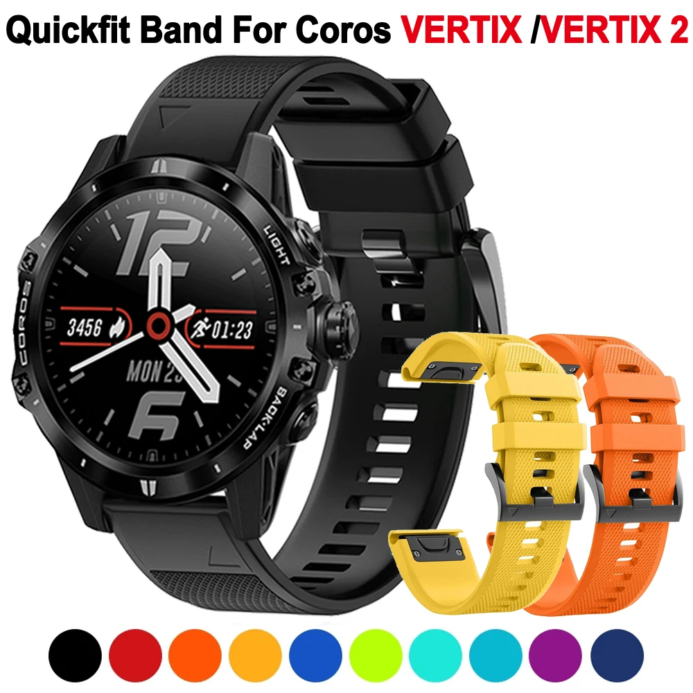 Pasek Quickfit Do Bransoletki Coros Vertix /Vertix 2 Do Paska Garmin Fenix 7X 7 6X 6 5X 5 Vertigen 2 Silikon 26/Pasek Do Zegarka 22Mm