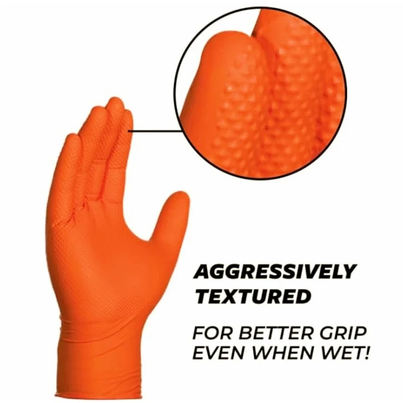 50 Pcs Disposable Industrial Nitrile Glove Non-slip Waterproof Oil&acid&alkali&resistant For Mechanical Work Kitchen Accessories 3