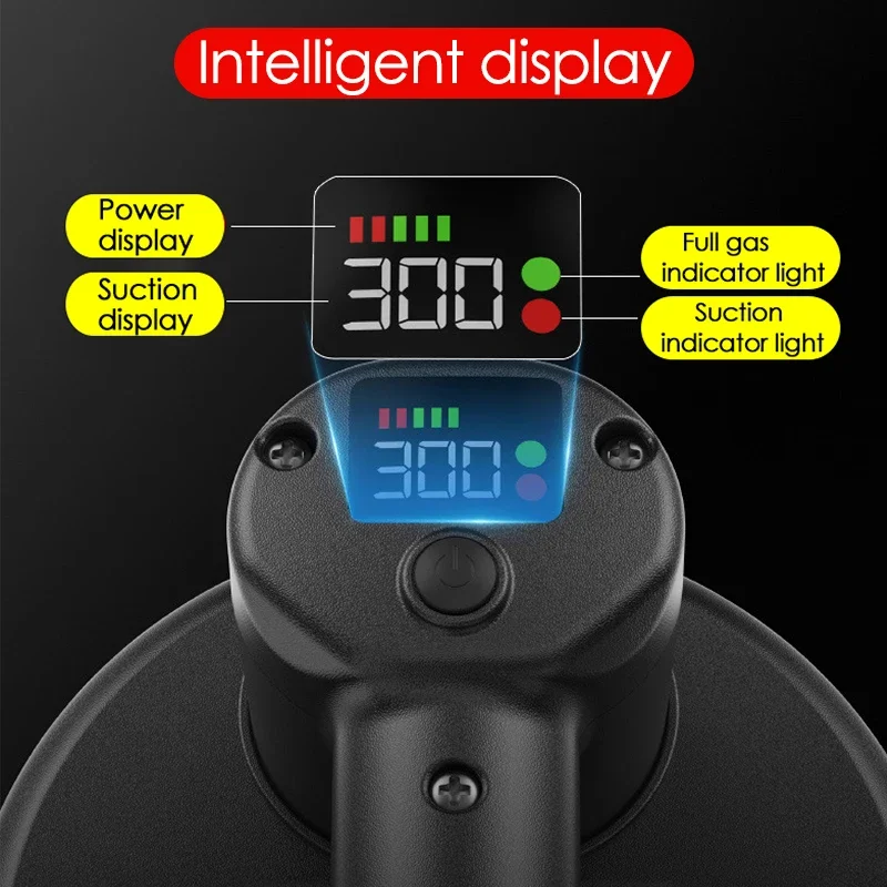 300KG Electric Vacuum Suction Cup for Granite Glass Tile Heavy-Duty Moving Tool Type-C Charging Industrial Grade Vacuum Lifter