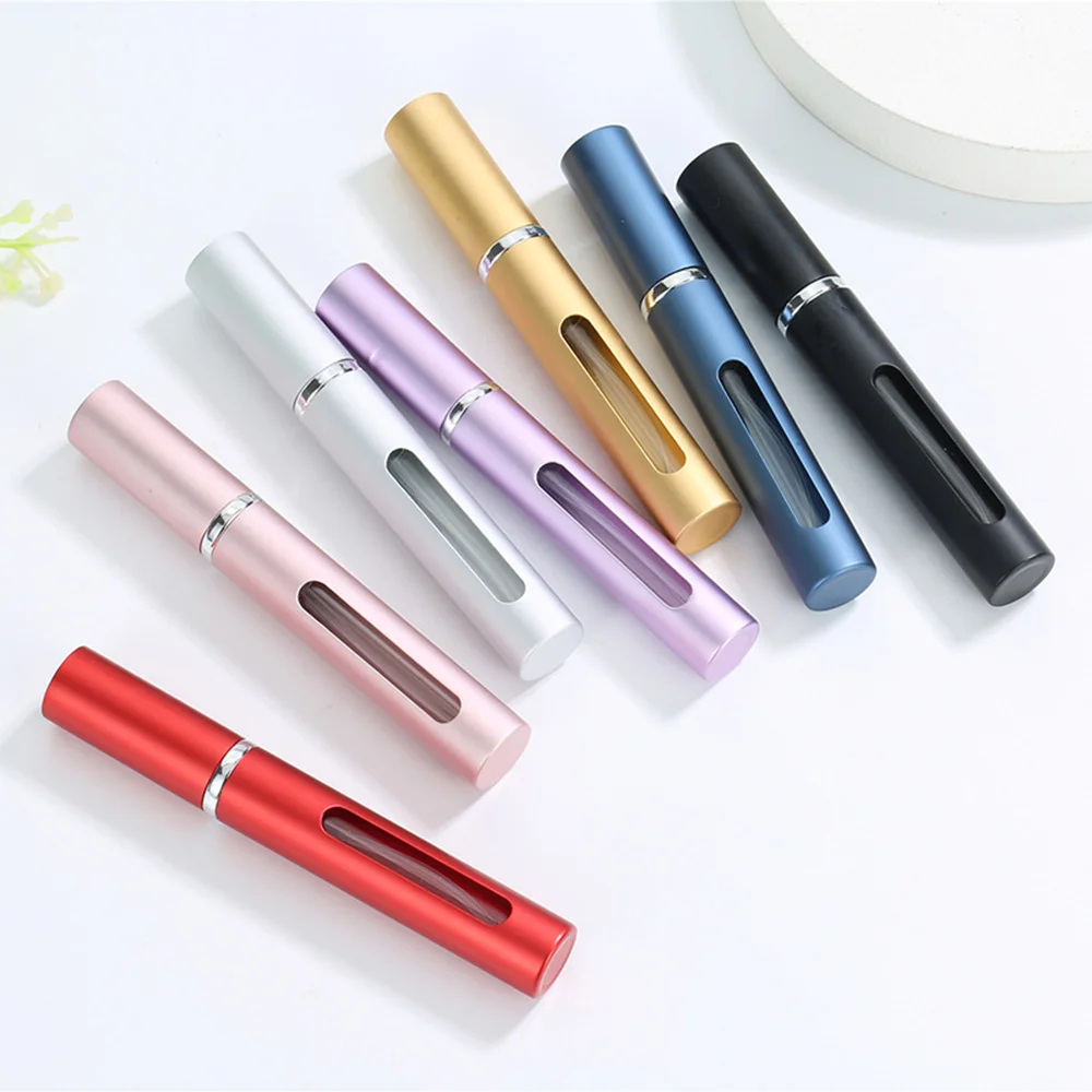 

5 Pcs Refillable Perfume Bottle with Spray Pump Empty Cosmetic Containers Spray Atomizer Bottle for Travel 5Ml,Random Color