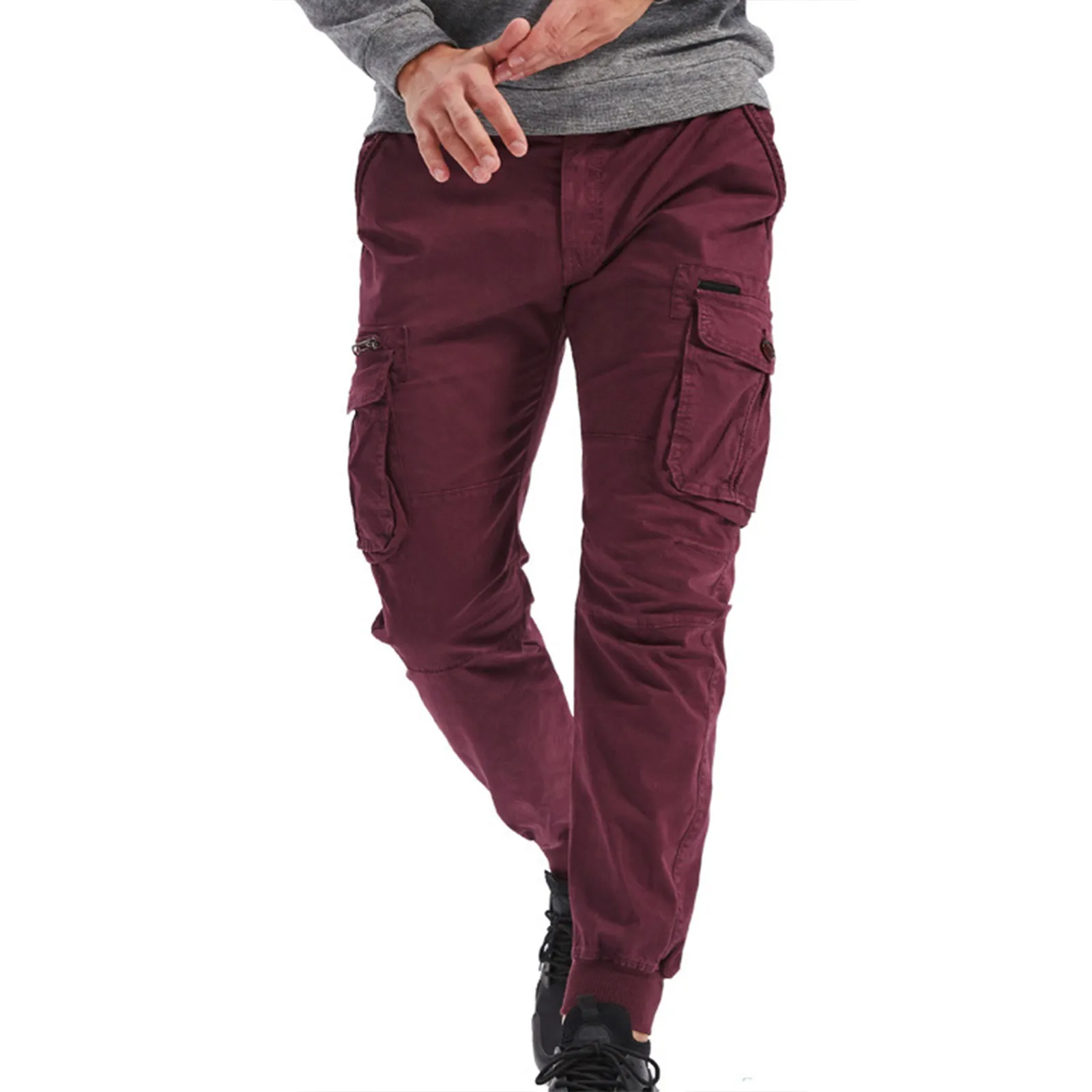 

Men'S cargo pants Spring Summer New Korean Fashion Sports Pants Loose Casual Versatile Fashion Workwear Casual Pants Solid