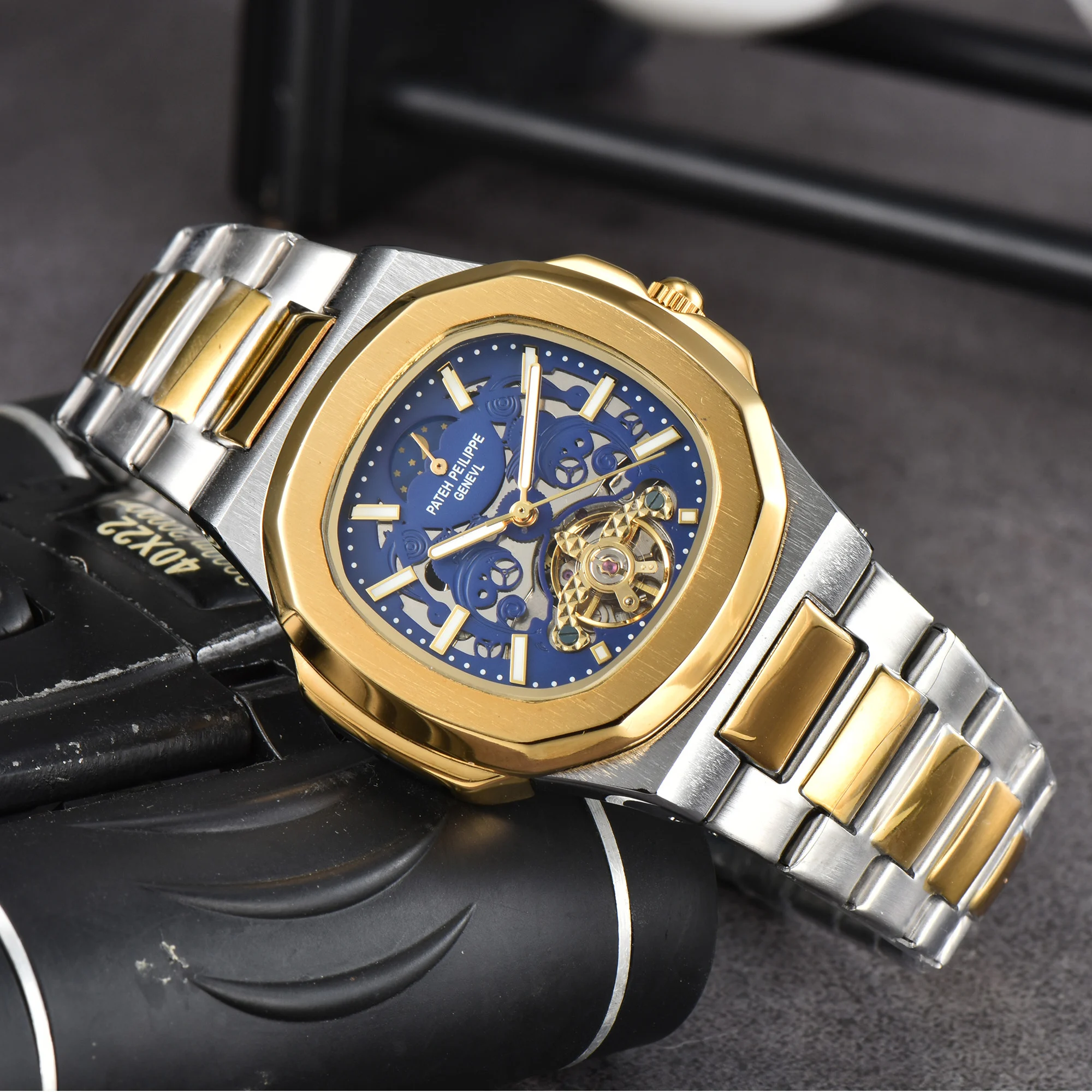 Hottest Custome Brand Luxury Watches for Men Automatic Mechanical Classic Square Daily Waterproof Tourbillon AAA+ Male Clocsk