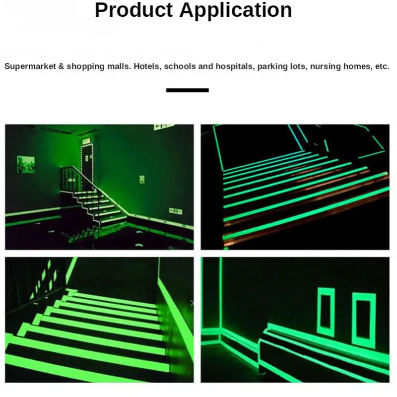 Fluorescent Tape Luminous Tape Luminous Tape 3m/5m Self-adhesive Tape Night Vision Glow In Dark Safety Warning Security Stage Home Decoration Tapes