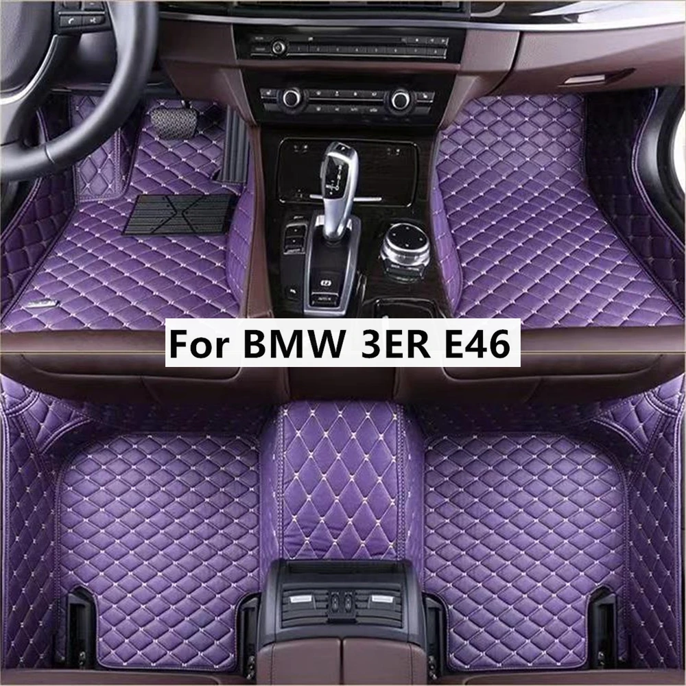 

Однотонные алмазные автомобильные коврики на заказ для BMW 3ER E46 3Convertible 3Coupe 3Compact 1997-2004 Years Foot Coche, аксессуары