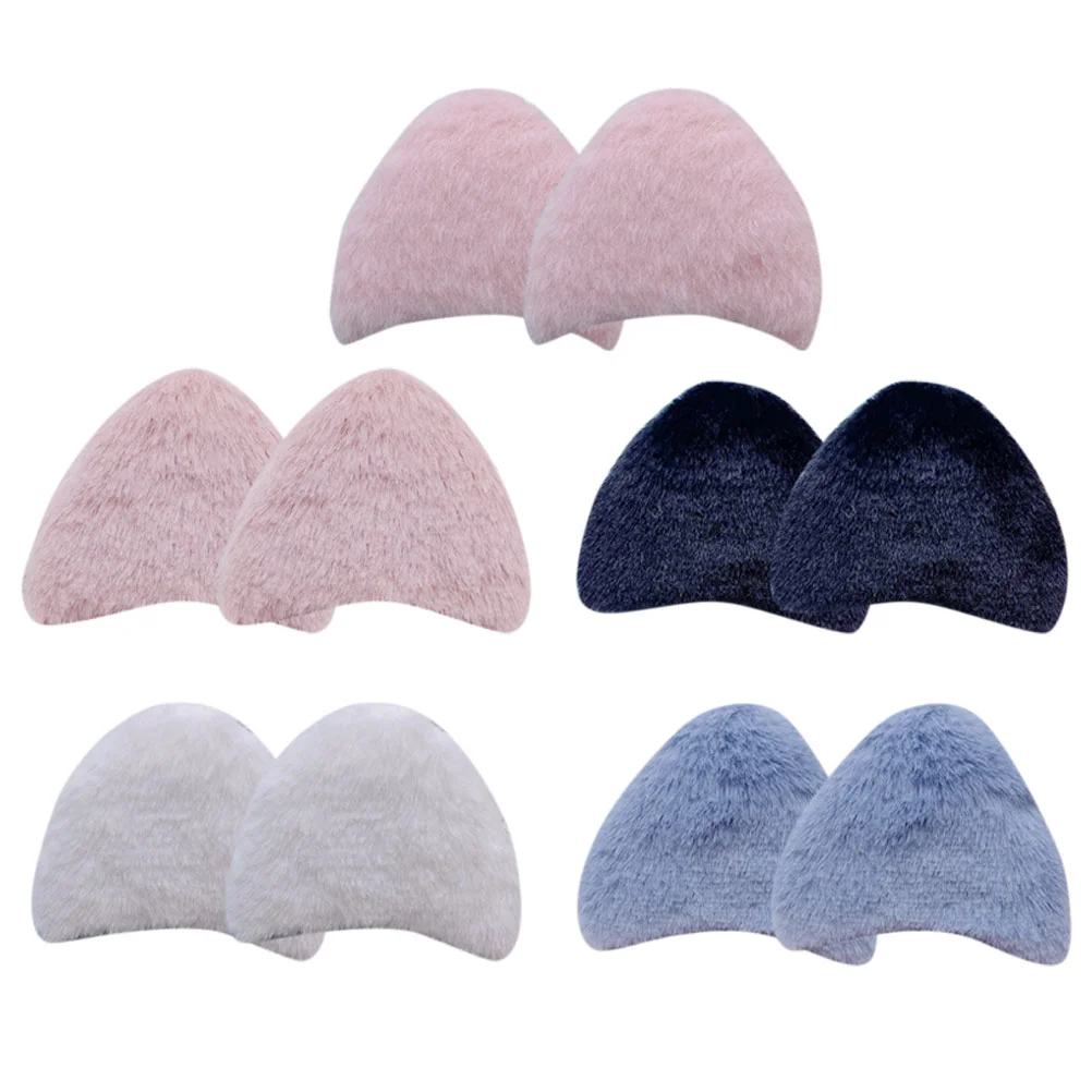 

10 Pcs Cat Ear Charms Ears Headband Hairband Accessories for Clothing Applique Faux Rabbit Fur Child
