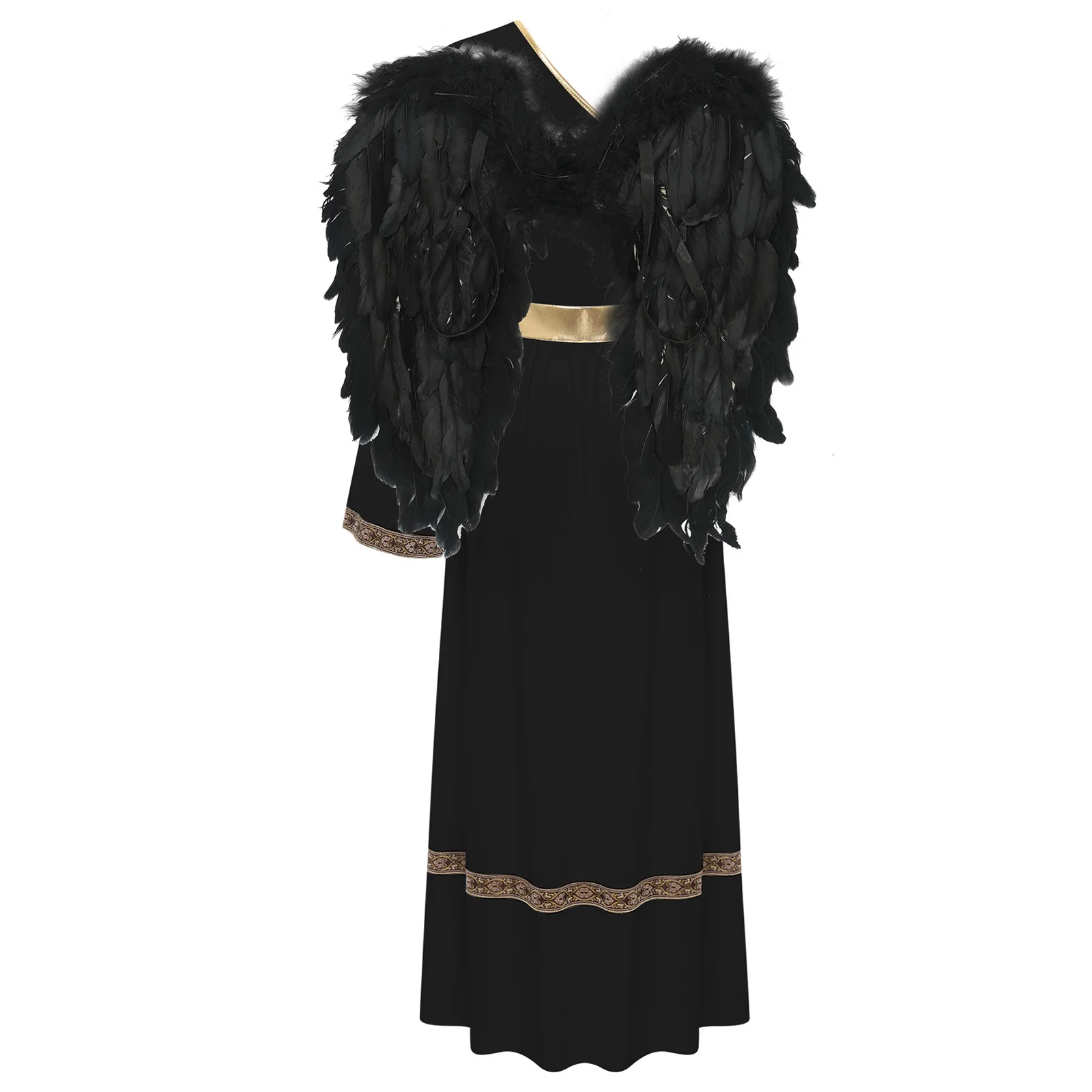 Déguisement Déesse Grecque Femme – Toge Une Épaule avec Ailes – photo 13