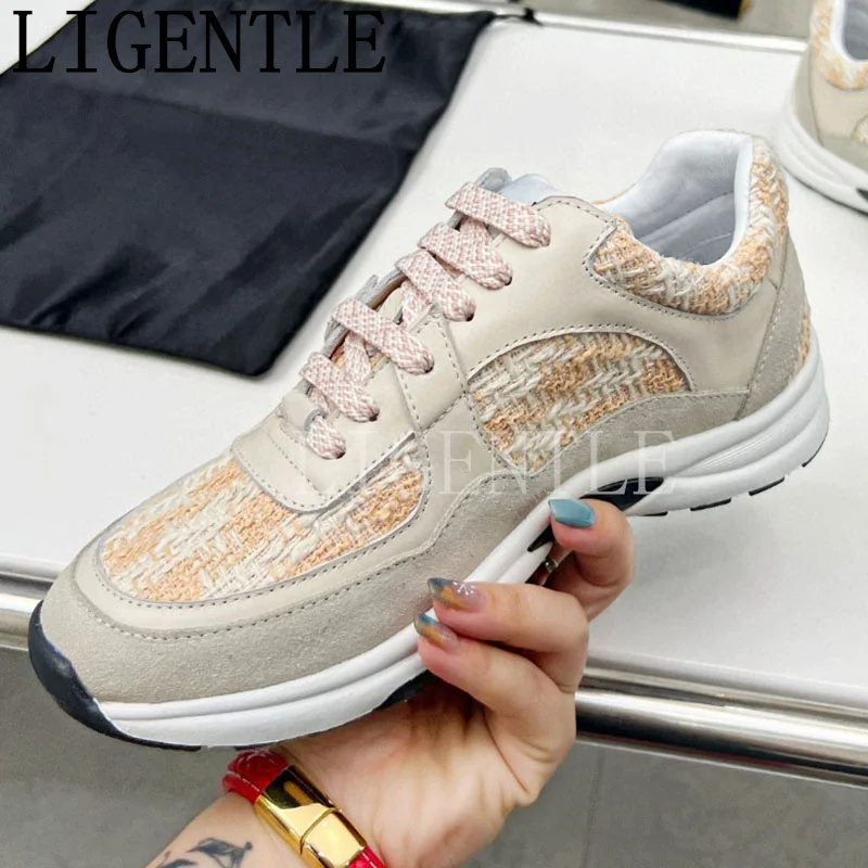 

Женские брендовые дизайнерские лоферы на плоской подошве, высококачественные кроссовки на плоской подошве, женские модельные повседневные туфли на шнуровке с круглым носком