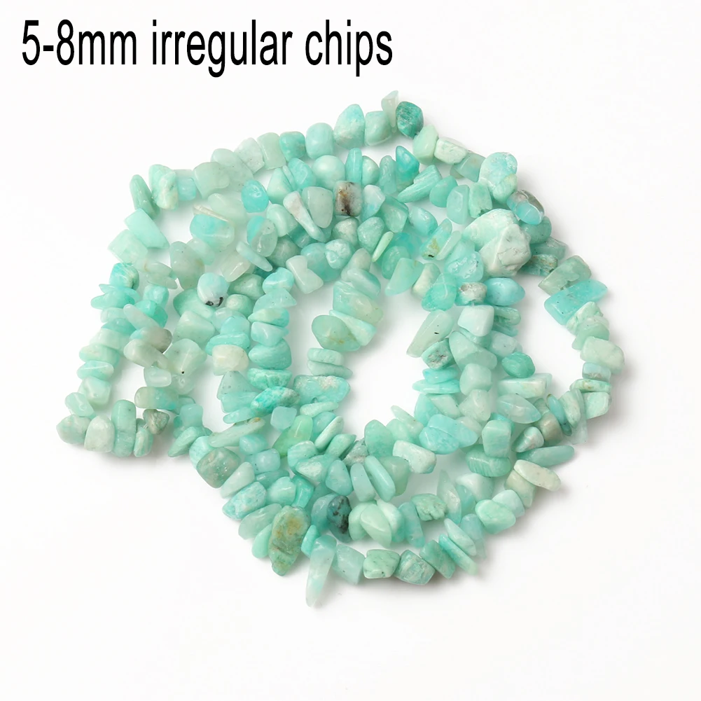 Blue Amazonite Natural Stone Beads - Variety Pack for Jewelry Making and DIY Accessories