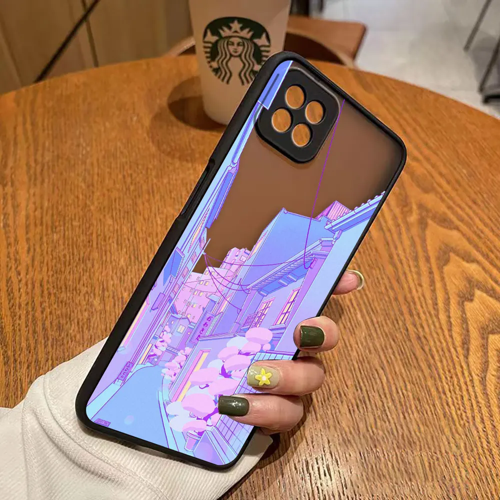 thumbnail image 1 of Funda mate para OPPO A97 A96 A95 A94 A93 A92 A78 A74 A73 A72 A57 A55 A54 4G 5G funda Anime japonés pintado a mano paisaje de casa, 1 of 5