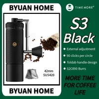 New TIMEMORE NEW S3 Extreme Black burr super coffee grinder  espresso coffee mill grinding core super manual coffee bearing 1