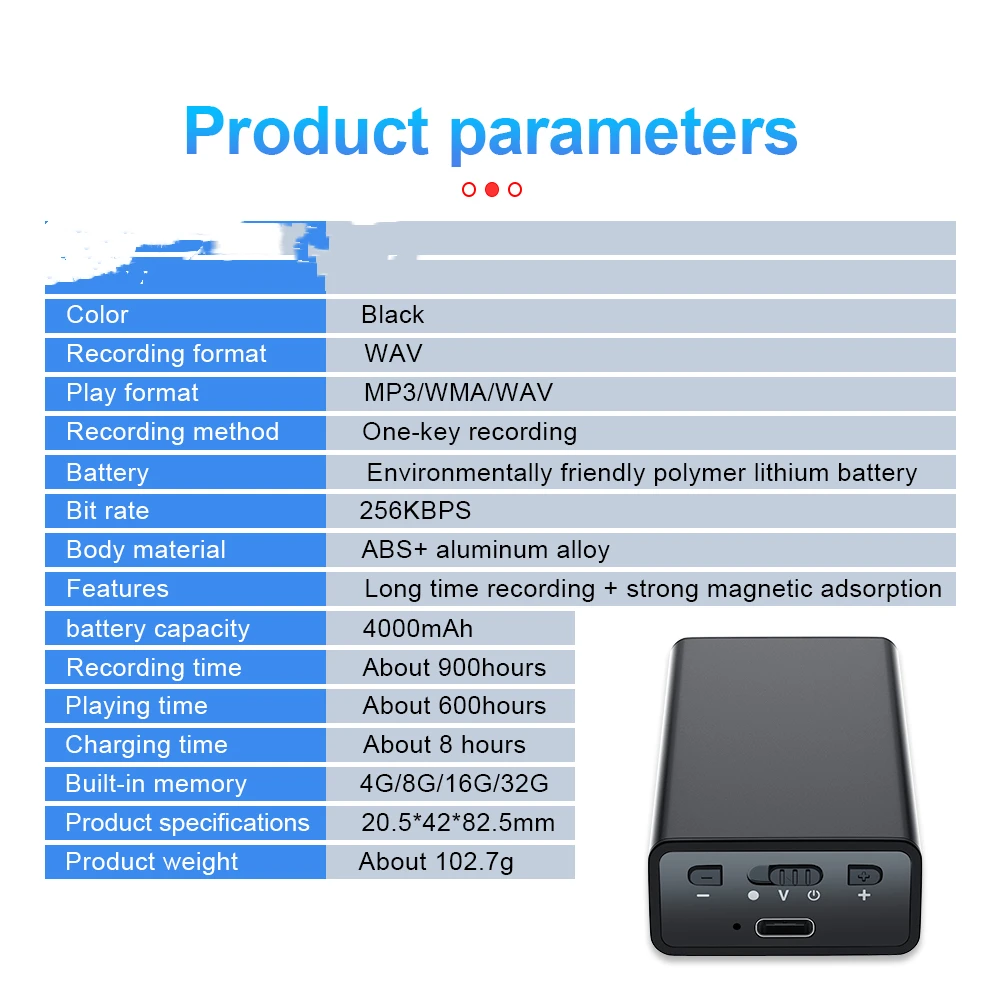 Snimač povezan sa pametnim telefonom putem USB-a