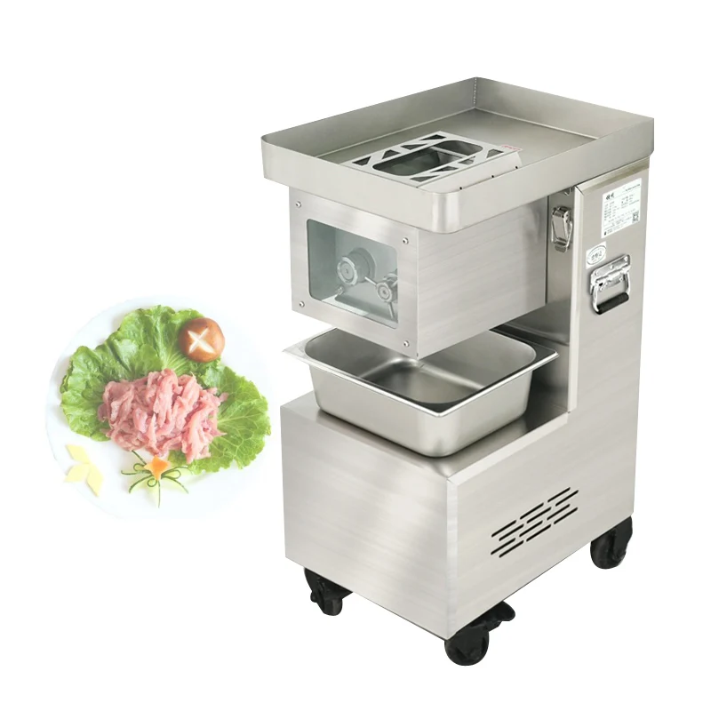 

Electric Commercial Meat Slicer Vegetable Cutting Machine Pork Lamb Beef Food Chopper Meat Grinder Dicing Machine