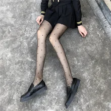 

Silk Stockings For Women Fishing Net Pantyhose Luxury Design White Hollow Lace Tights Letter Leggings Socks Black