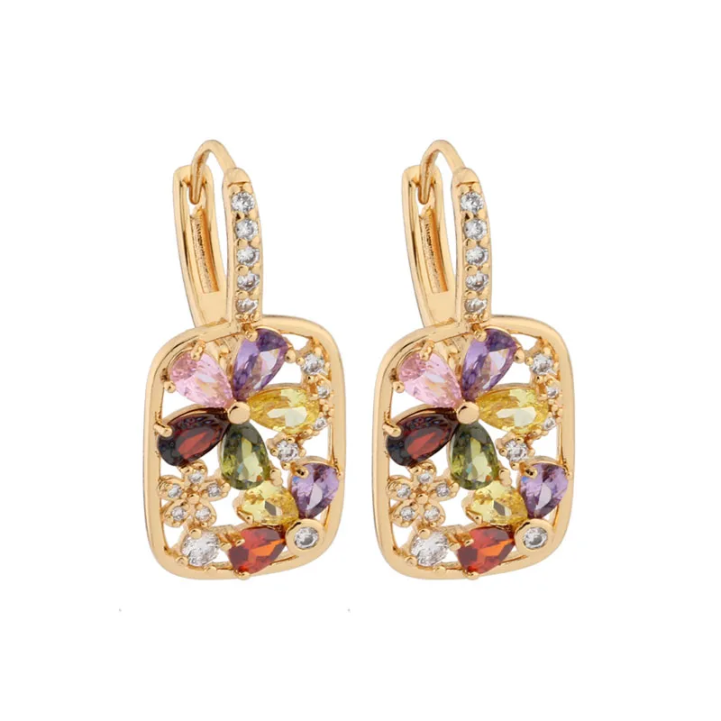 Aretes Colgantes De Topacio Azul Cielo Y Plata Esterlina. Piedras Preciosas Semipreciosas