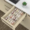 Spice Drawer Organizer Acrylic Spice Rack 4 Tier Spices Organizer For Kitchen Cabinets Herb And Spice Jars Adjustable Design 5