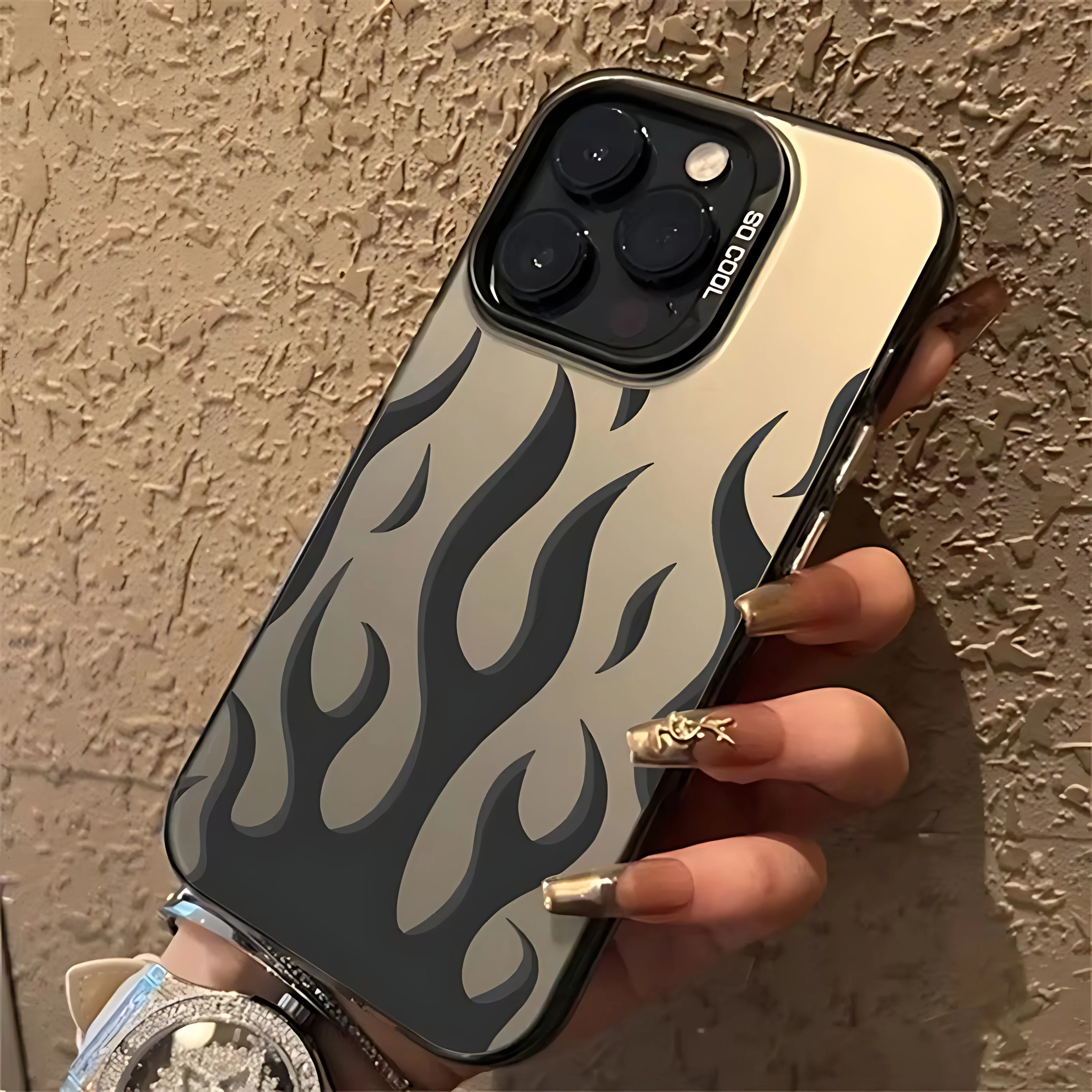 Creative Fashion Flame Fire Phone Case - Stylish Protective Cover