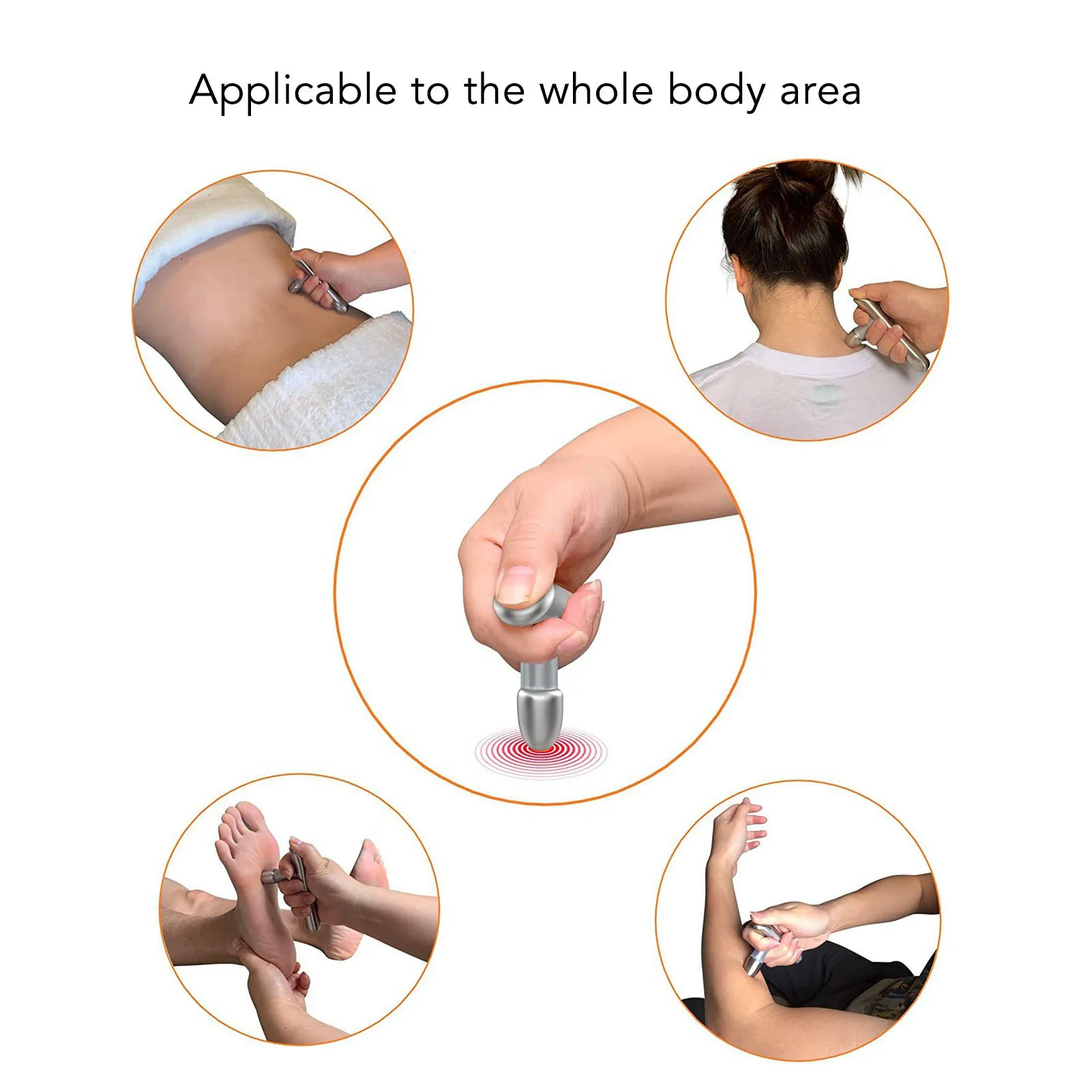 Stainless Steel T Massage Tool for Trigger Points Massage Myofascial Release Deep Tissue Massager Deep Tissue Massage Tool