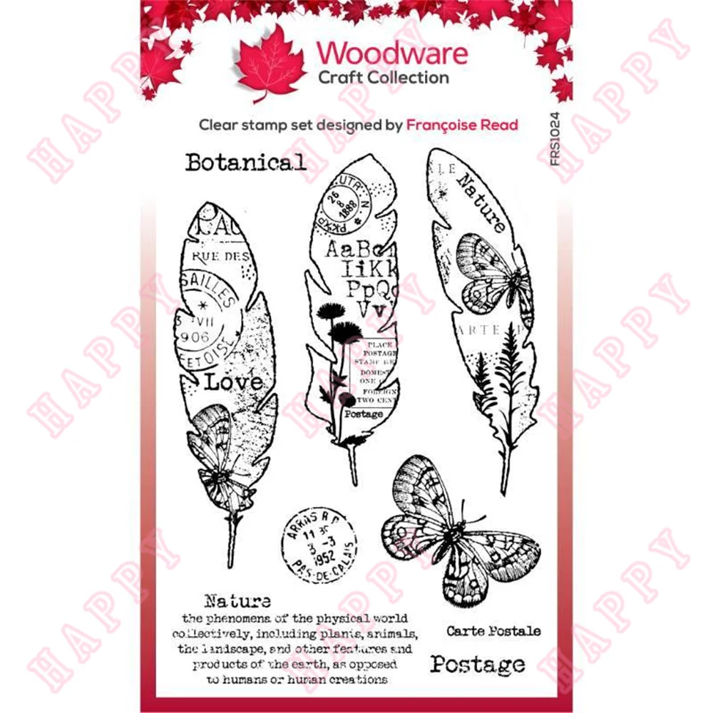 

Clear Stamps Paper Feathers DIY Scrapbooking Envelope Greeting Card Decorative Embossing Handcraft Paper Craft Template Arrival