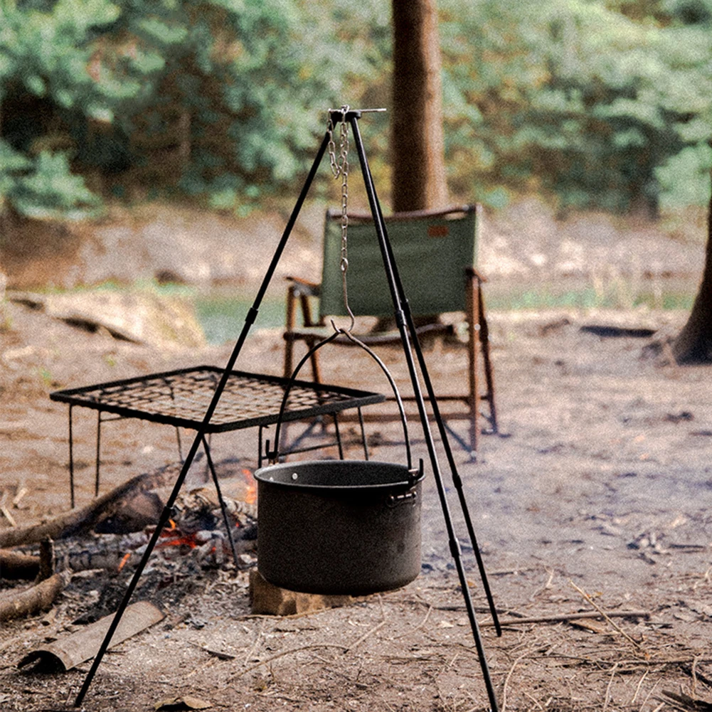 Mountainhiker Adjustable Cookware Picnic Cooking Grill Hanging Pots