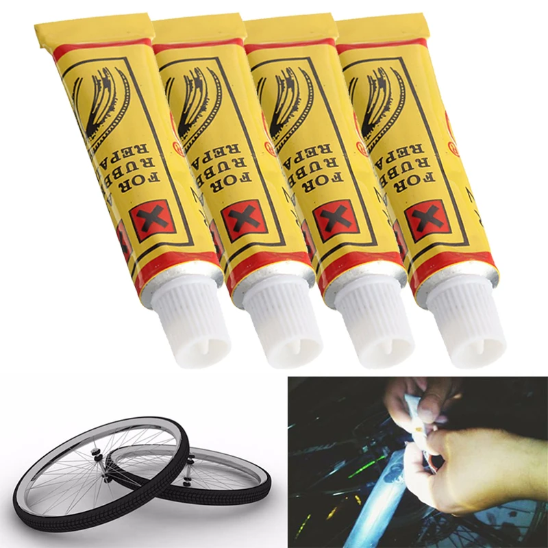 

1/2/4Pcs Car Motorcycle Tire Repairing Glue Universal Inner Tube Puncture Strong Bonding Cold Repair Glue Auto Moto Accessories