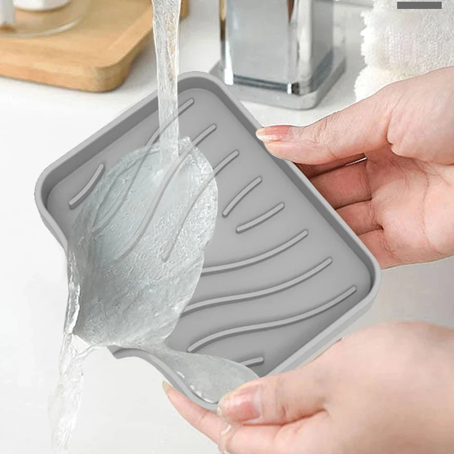 Soap Drain Pad Faucet Absorbent Mat Silicon Kitchen Sink Splash Guard Drain Pad Water Splash Catcher Mats Countertop Protector kitchen splash guard kitchen sink pad kitchen faucet pad