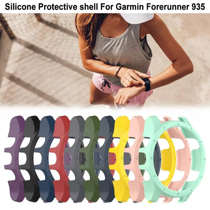 

Watch Protector Case Silicone Protective Frame Shockproof Protective Shell 360 Full Protection Cover For Garmin Forerunneer 935