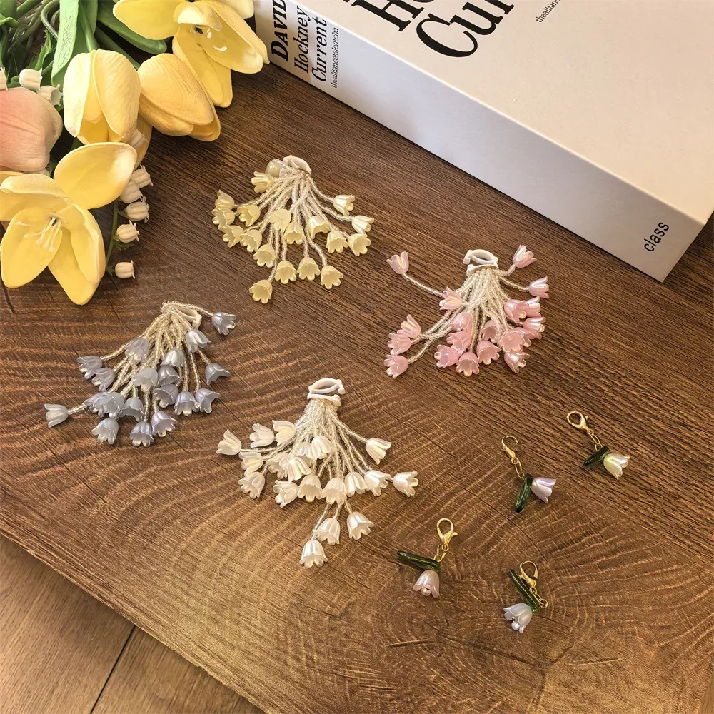 1Pcs 은방울꽃 신발 끈 참 동백 진주 꽃 신발 참 버클 DIY 운동화 장식 액세서리