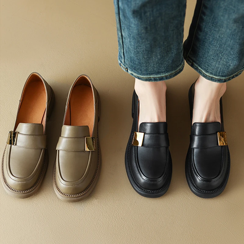 New Women Oxfords Casual Loafers Ladies Pumps Microfiber Leather Shoes for Woman Casual Shoes Fashion Pumps Shoes Spring Autumn