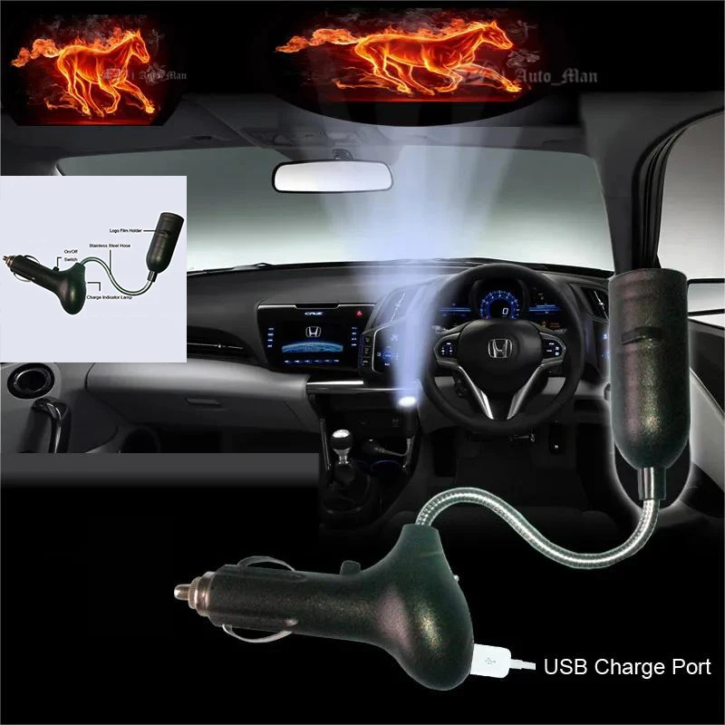 

1 Pieces Flaming Skull Angel Wings Logo LED Atmosphere Light Decorative Ghost Shadow Car Cigarette Dome Roof Laser Projector