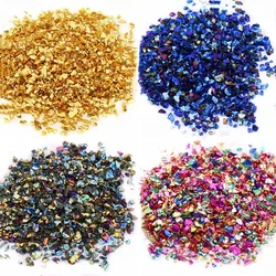 50g Crushed Glass Stones Beads Table Coaster Crystal Resin Mold Filler DIY Nail Art Decor Crafts Broken Stone Mold Fillings