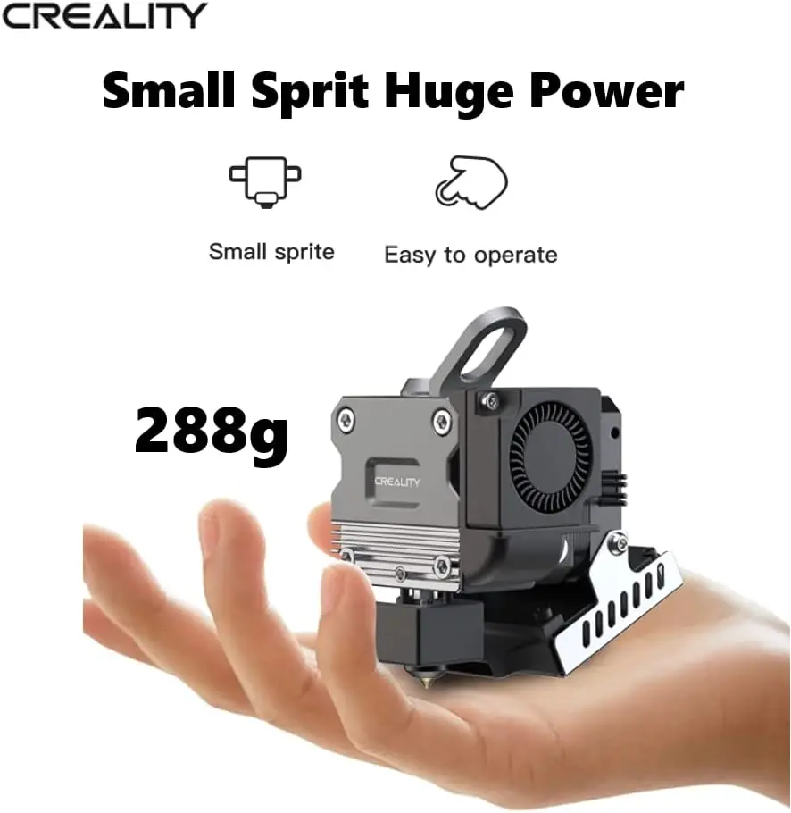 Creality 스프라이트 다이렉트 드라이브 압출기 프로 키트, Ender-3, 엔더 3 V2, 3 프로, 3 맥스용, 3D 프린터 지지대 CR 터치용, 올 메탈 듀얼 기어