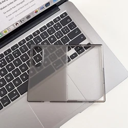 Ultra Thin High - Definition Transparent Folding Phone Case with Shockproof Matte Back Cover for Galaxy Z Fold4 (Gray)