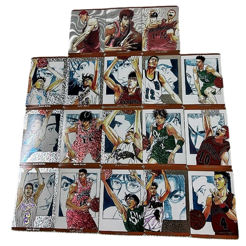 

18pcs/set SLAM DUNK Sakuragi Hanamichi Rukawa Kaede Animation Characters Flash Card Anime Classics Game Collection Card Toy Gift