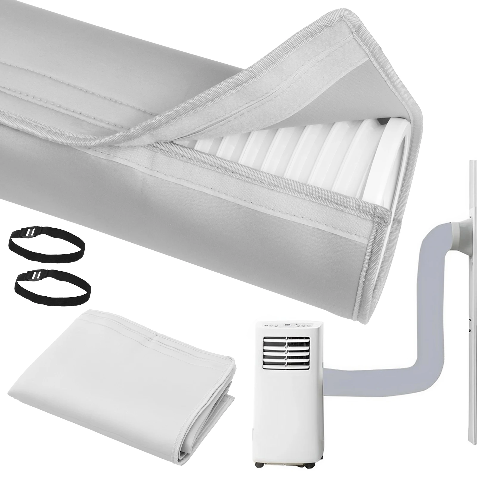 Gray Polyester Air Conditioner Hose Cover Waterproof Insulation Wrap