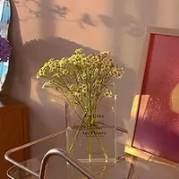 Clear Book Vase, Flower Bookshelf Decor for Floral Arrangement INS Home Decoration Vase Decoration Creatitive Gift Home Decor - Image 6