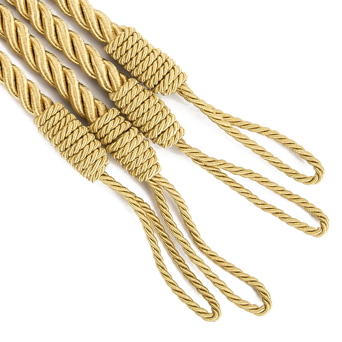 2Pcs Curtain Rope Buckle Large Rope Cotton Drape Tie Backs Holdbacks Tieback Twisted Plain Satin To Hold Back Curtain Tidy curtain accessories curtain tiebacks curtain fasteners curtain holder curtain buckle