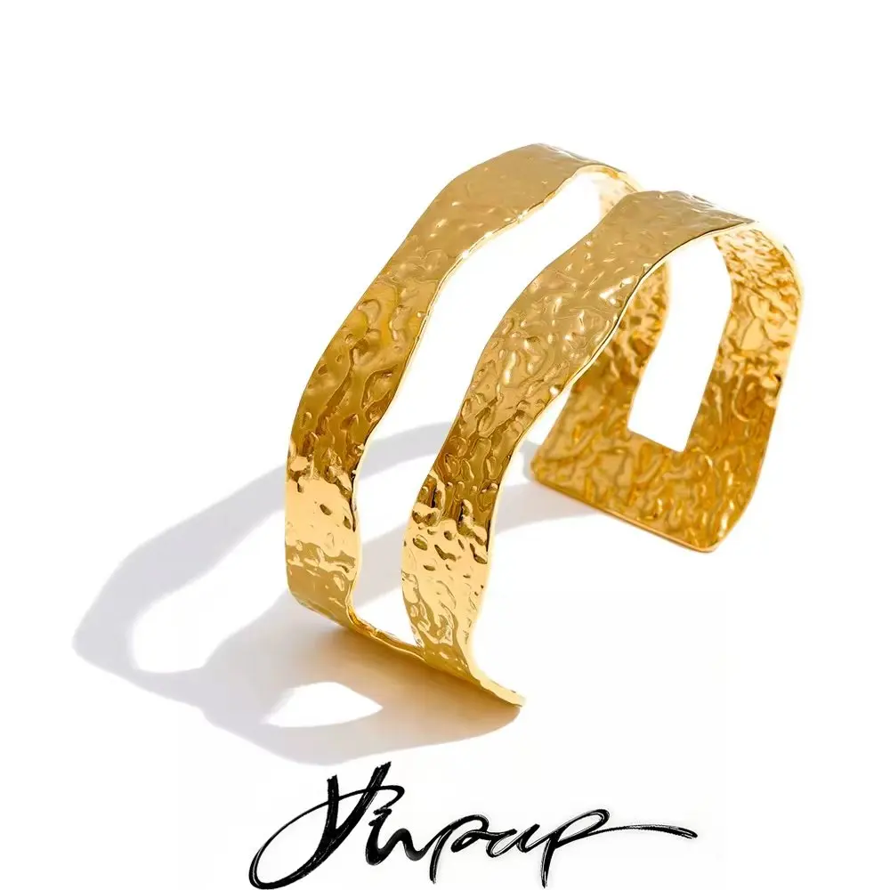 Yhpup Stainless Steel Double-Layer Bracelet