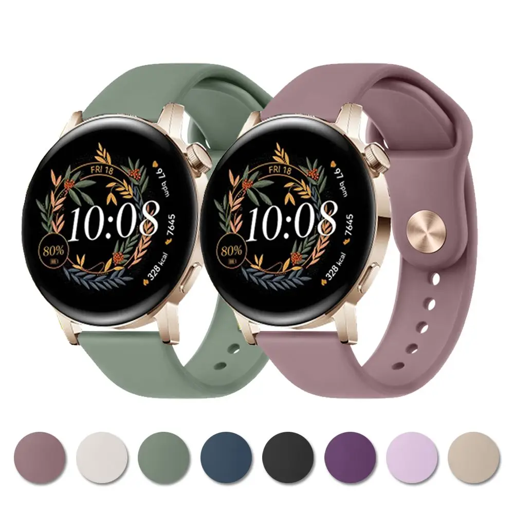 Silicone Smartwatch Strap - Available in 18mm, 20mm, 22mm Sizes