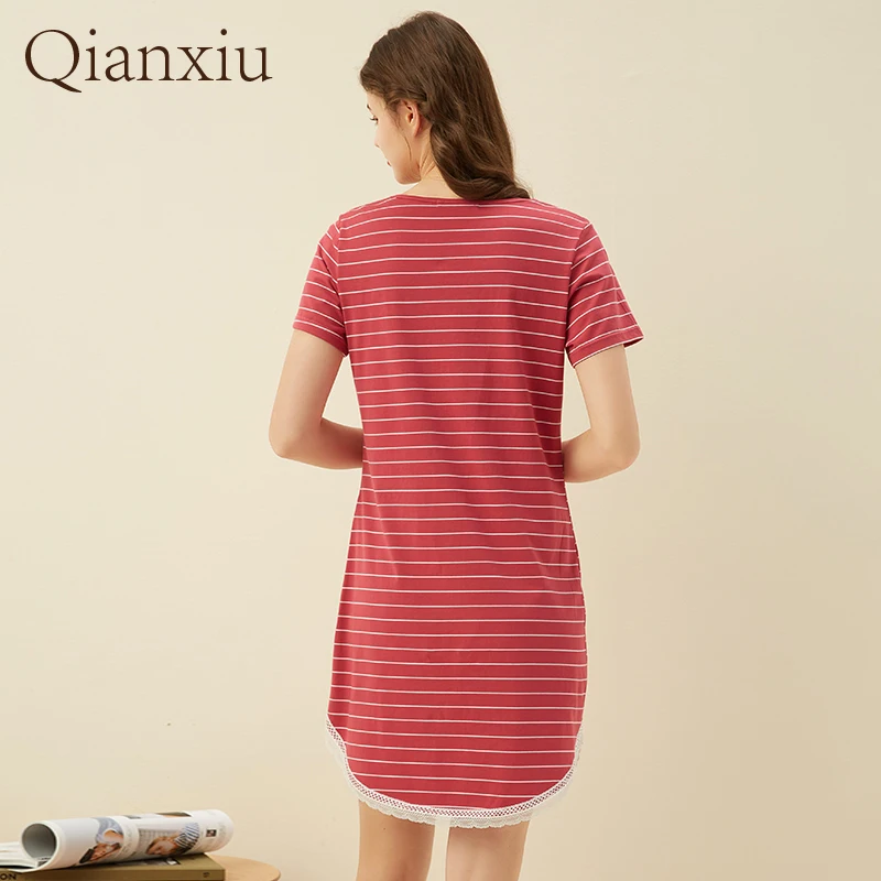 New Summer Comfort Soft Simple And Fashionable Women's Home Clothes Pajamas Home Wear Casual Wear Sleeping Dress Nightgown