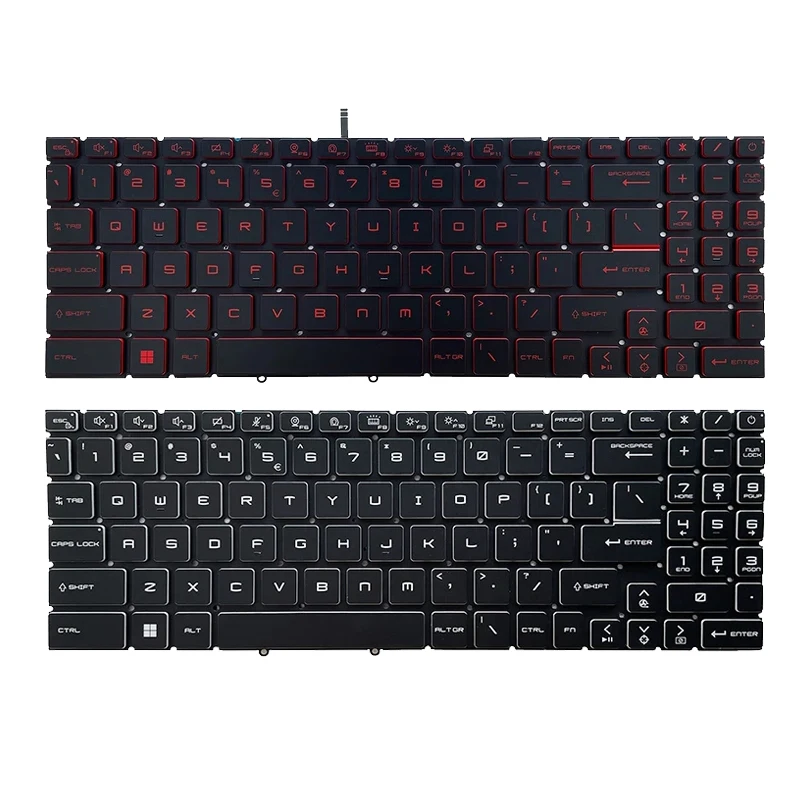 Tastiera Retroilluminata Usa Per Msi Gl66 11Uek/11Udk/11Uck Ms-1581 Ms-1582 Ms1583 Ms-17L1 Ms-17L2 Ms-17L3 Ms-17L4 Ms-17H3 Ms-17P1 Gl76 Gf66 Gf76 Cros