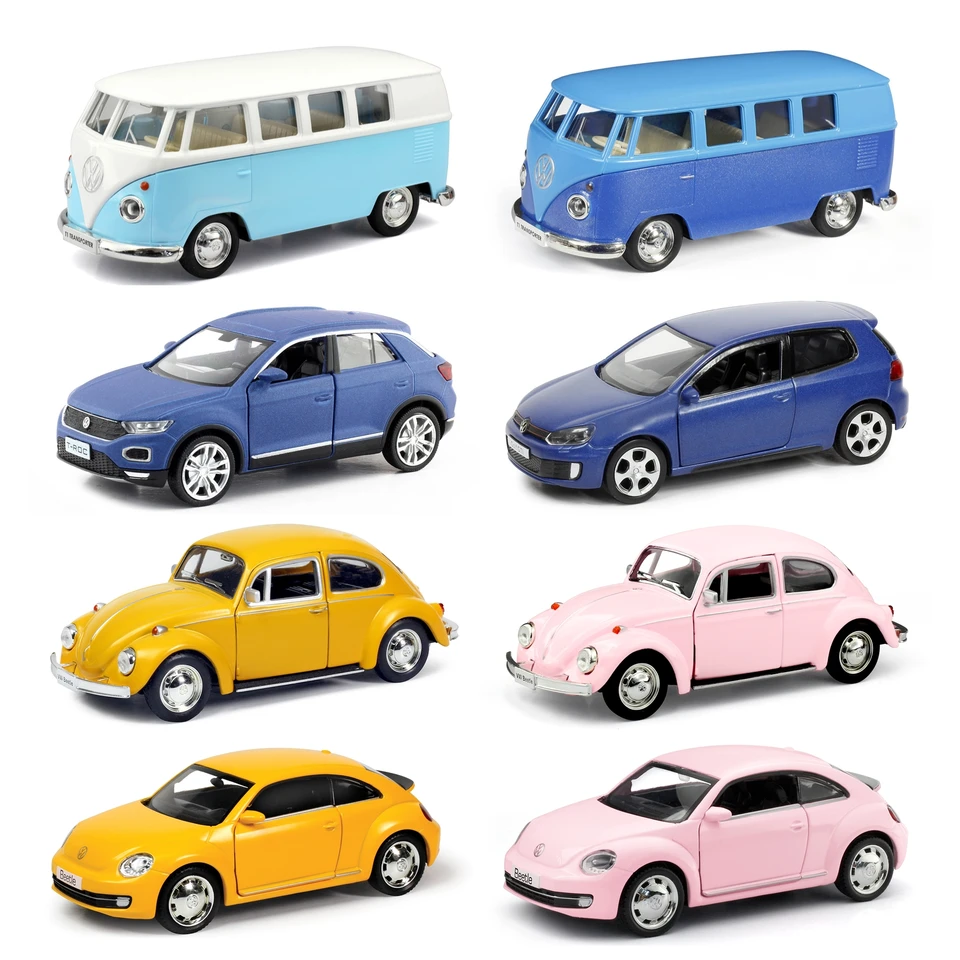 1/36 Volkswagen Golf T-Roc T1 Bus Beetle Toy Car Model For