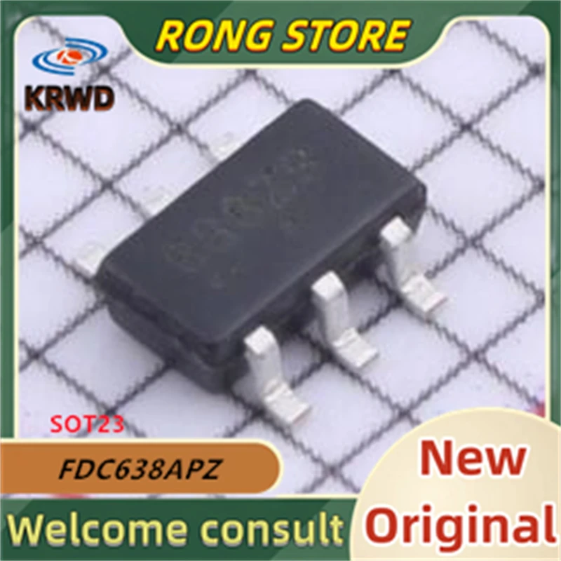

30PCS 638 New and Original Chip IC FDC638APZ FDC638AP FDC638A FDC638 638 SOT23-6