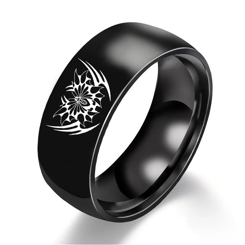 Bague Argent Homme Bijoux Tendance Bague Style Alliance En Acier