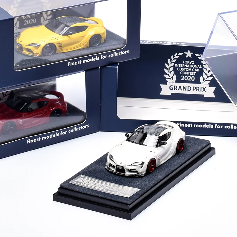 Фото Engup 1:64 HKS GR SUPRA AERO A90 полимерная модель автомобиля коллекционные украшения №1