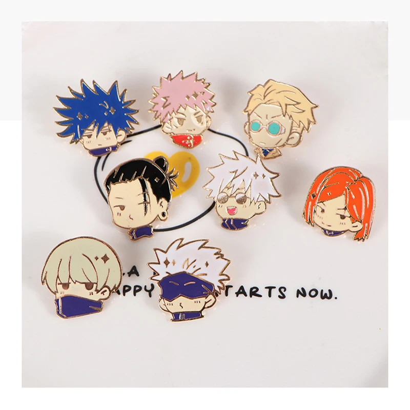 New Jujutsu Kaisen Cats Enamel Pins Kawaii Anime Gojo Satoru Itadori Yuji  Figure Custom Brooches Lapel Badges Cartoon Jewelry - AliExpress