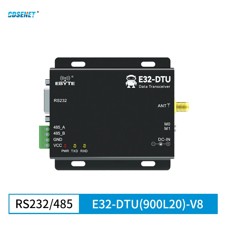 1pc 915MHz LoRa SX1276 RS485 RS232 Transmitter and Receiver E32-DTU-900L20 CDSENET uhf Module RF DTU 915 MHz Transceiver