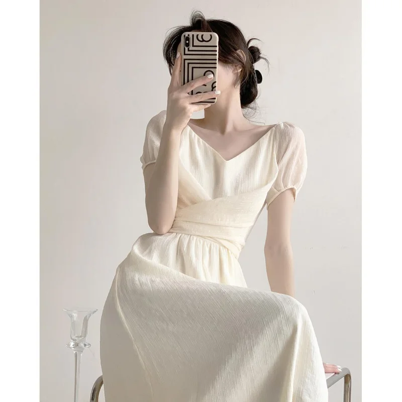 

Dress Niche Gentle Women's Summer Show Temperament V-neck Dress