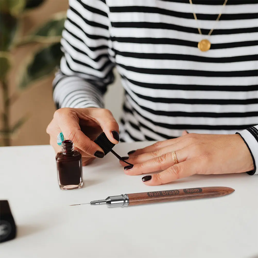 2개입 고급 네일아트 라인 드로잉 펜 얇은 라이너 브러쉬 매니큐어 도구 전문 살롱용 네일 브러쉬