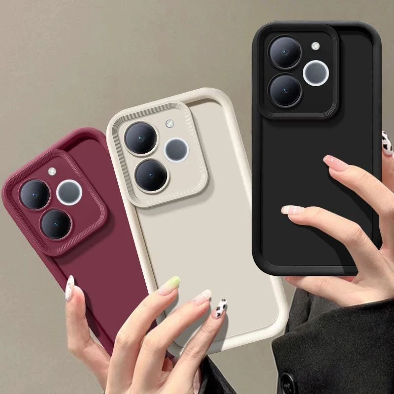 Luxury Candy Matte Soft Cover - Anti-Fall Protection Phone Case